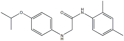 N-(2,4-dimethylphenyl)-2-(4-isopropoxyanilino)acetamide 结构式