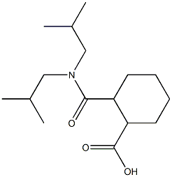 2-[(diisobutylamino)carbonyl]cyclohexanecarboxylic acid,,结构式