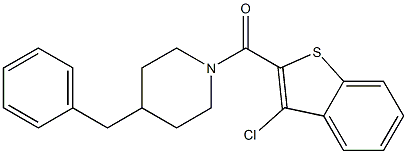 4-benzyl-1-[(3-chloro-1-benzothien-2-yl)carbonyl]piperidine