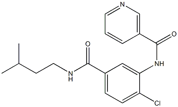 N-{2-chloro-5-[(isopentylamino)carbonyl]phenyl}nicotinamide