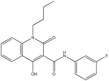 1-butyl-N-(3-fluorophenyl)-4-hydroxy-2-oxo-1,2-dihydro-3-quinolinecarboxamide|