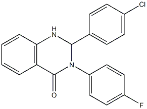 2-(4-chlorophenyl)-3-(4-fluorophenyl)-2,3-dihydro-4(1H)-quinazolinone