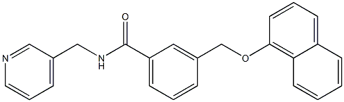 3-[(1-naphthyloxy)methyl]-N-(3-pyridinylmethyl)benzamide Structure