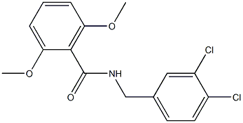 N-(3,4-dichlorobenzyl)-2,6-dimethoxybenzamide Structure
