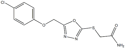 2-({5-[(4-chlorophenoxy)methyl]-1,3,4-oxadiazol-2-yl}sulfanyl)acetamide