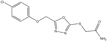  2-({5-[(4-chlorophenoxy)methyl]-1,3,4-oxadiazol-2-yl}sulfanyl)acetamide