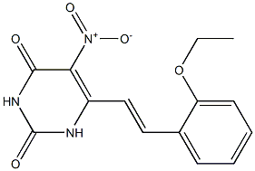 6-[2-(2-ethoxyphenyl)vinyl]-5-nitro-2,4(1H,3H)-pyrimidinedione Structure