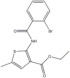 ethyl 2-[(2-bromobenzoyl)amino]-5-methyl-3-thiophenecarboxylate