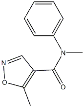 N,5-dimethyl-N-phenyl-4-isoxazolecarboxamide 化学構造式