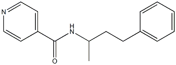 N-(1-methyl-3-phenylpropyl)isonicotinamide Structure