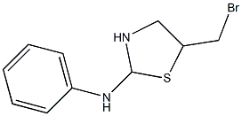 5-(bromomethyl)-N-phenyl-1,3-thiazolidin-2-amine 结构式