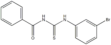 N-benzoyl-N'-(3-bromophenyl)thiourea Struktur