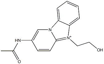 2-(acetylamino)-5-(2-hydroxyethyl)pyrido[2,1-b]benzimidazol-5-ium