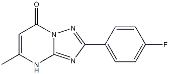 2-(4-fluorophenyl)-5-methyl[1,2,4]triazolo[1,5-a]pyrimidin-7(4H)-one 结构式