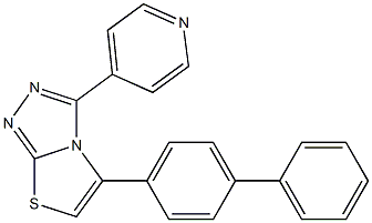 5-[1,1'-biphenyl]-4-yl-3-(4-pyridinyl)[1,3]thiazolo[2,3-c][1,2,4]triazole Struktur