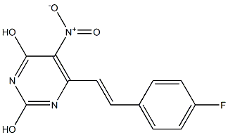 6-[2-(4-fluorophenyl)vinyl]-5-nitro-2,4-pyrimidinediol|