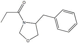 4-benzyl-3-propionyl-1,3-oxazolidine Struktur