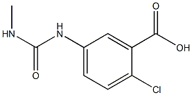 2-chloro-5-{[(methylamino)carbonyl]amino}benzoic acid,,结构式