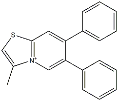 3-methyl-6,7-diphenyl[1,3]thiazolo[3,2-a]pyridin-4-ium Structure