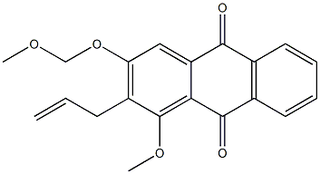 2-allyl-1-methoxy-3-(methoxymethoxy)anthra-9,10-quinone 化学構造式
