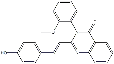 2-[2-(4-hydroxyphenyl)vinyl]-3-(2-methoxyphenyl)-4(3H)-quinazolinone