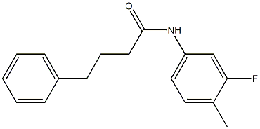 N-(3-fluoro-4-methylphenyl)-4-phenylbutanamide