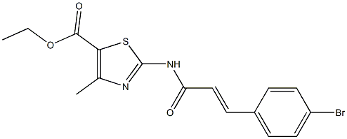  ethyl 2-{[3-(4-bromophenyl)acryloyl]amino}-4-methyl-1,3-thiazole-5-carboxylate