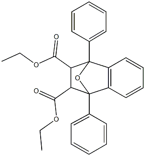 diethyl 1,4-diphenyl-1,2,3,4-tetrahydro-1,4-epoxynaphthalene-2,3-dicarboxylate 结构式