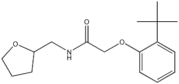  2-(2-tert-butylphenoxy)-N-(tetrahydro-2-furanylmethyl)acetamide