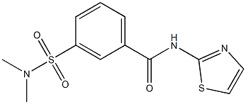 3-[(dimethylamino)sulfonyl]-N-(1,3-thiazol-2-yl)benzamide Structure