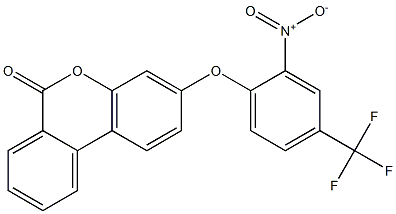 3-[2-nitro-4-(trifluoromethyl)phenoxy]-6H-benzo[c]chromen-6-one,,结构式