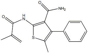  2-(methacryloylamino)-5-methyl-4-phenyl-3-thiophenecarboxamide