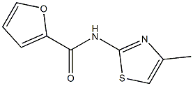 N-(4-methyl-1,3-thiazol-2-yl)-2-furamide Struktur