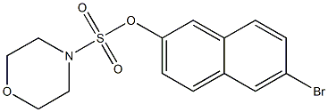 6-bromo-2-naphthyl 4-morpholinesulfonate,,结构式