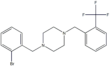 1-(2-bromobenzyl)-4-[2-(trifluoromethyl)benzyl]piperazine