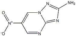 2-amino-6-nitro[1,2,4]triazolo[1,5-a]pyrimidine Struktur