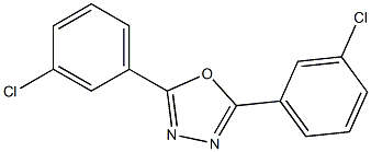 2,5-bis(3-chlorophenyl)-1,3,4-oxadiazole Structure