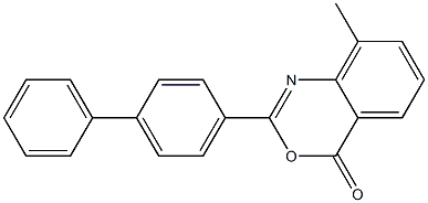 2-[1,1'-biphenyl]-4-yl-8-methyl-4H-3,1-benzoxazin-4-one Structure