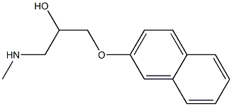 1-(methylamino)-3-(2-naphthyloxy)-2-propanol 结构式