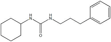 N-cyclohexyl-N'-(3-phenylpropyl)urea Struktur