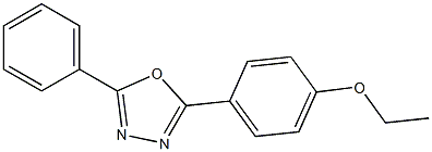 2-[4-(ethyloxy)phenyl]-5-phenyl-1,3,4-oxadiazole,,结构式