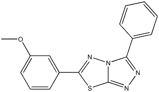 methyl 3-(3-phenyl[1,2,4]triazolo[3,4-b][1,3,4]thiadiazol-6-yl)phenyl ether