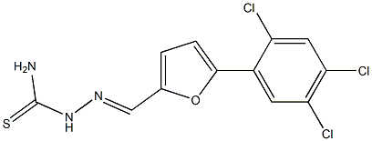 5-(2,4,5-trichlorophenyl)-2-furaldehyde thiosemicarbazone,,结构式