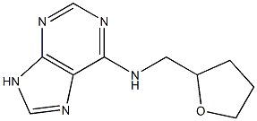 N-(9H-purin-6-yl)-N-(tetrahydro-2-furanylmethyl)amine Struktur