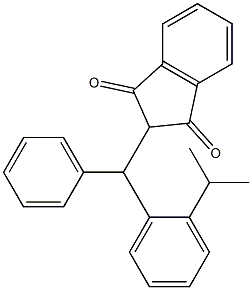 2-[(2-isopropylphenyl)(phenyl)methyl]-1H-indene-1,3(2H)-dione|