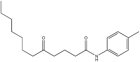 N-(4-methylphenyl)-5-oxododecanamide Structure