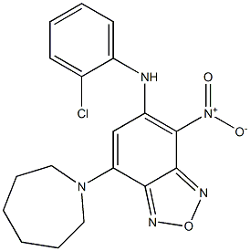 7-(1-azepanyl)-5-(2-chloroanilino)-4-nitro-2,1,3-benzoxadiazole Structure