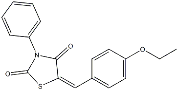 5-(4-ethoxybenzylidene)-3-phenyl-1,3-thiazolidine-2,4-dione Structure