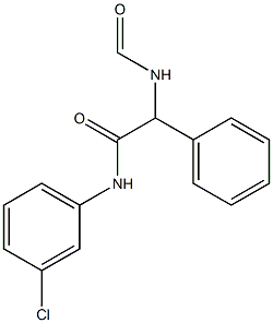 N-(3-chlorophenyl)-2-(formylamino)-2-phenylacetamide,,结构式