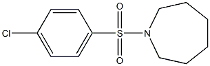 1-[(4-chlorophenyl)sulfonyl]azepane 结构式